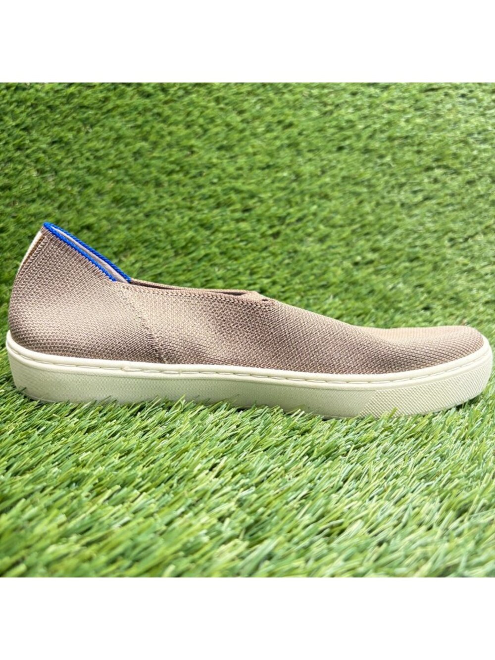 Rothy's The Original Womens Size 7.5 Tan Casual Walking Slip On Shoes Sneakers - Picture 4 of 9